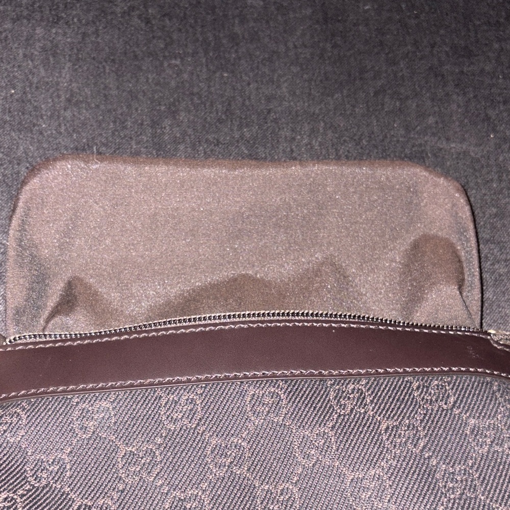 Gucci Brown Canvas and Leather Wristlet - Picture 7 of 8